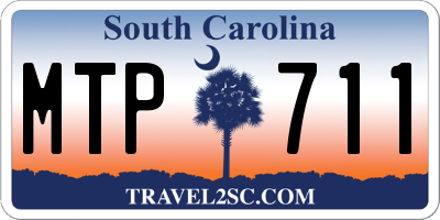 SC license plate MTP711