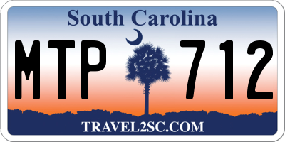 SC license plate MTP712