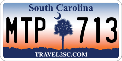 SC license plate MTP713