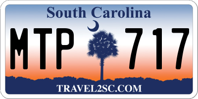 SC license plate MTP717