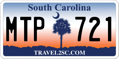 SC license plate MTP721