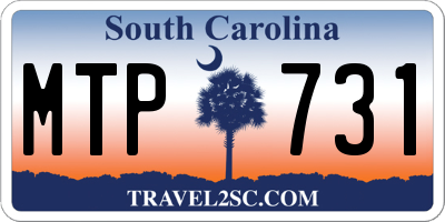 SC license plate MTP731