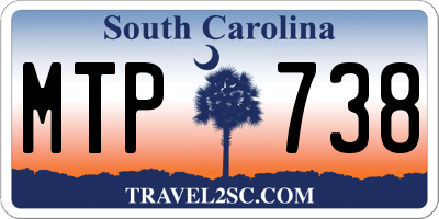 SC license plate MTP738