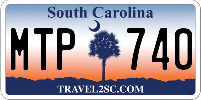 SC license plate MTP740