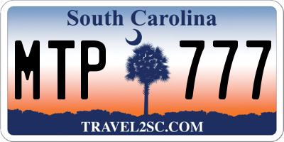 SC license plate MTP777