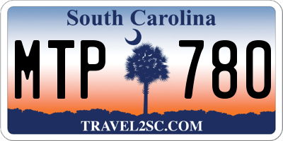 SC license plate MTP780