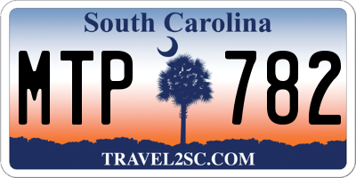 SC license plate MTP782