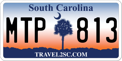 SC license plate MTP813