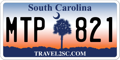 SC license plate MTP821