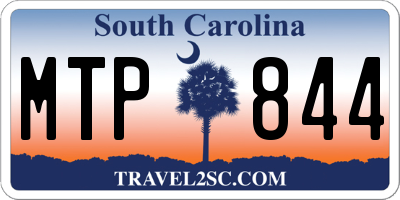 SC license plate MTP844