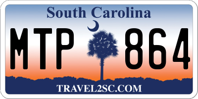 SC license plate MTP864