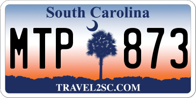 SC license plate MTP873