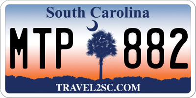 SC license plate MTP882