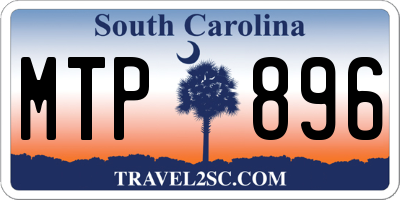 SC license plate MTP896