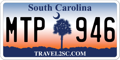 SC license plate MTP946