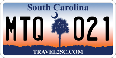 SC license plate MTQ021
