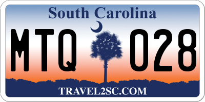 SC license plate MTQ028