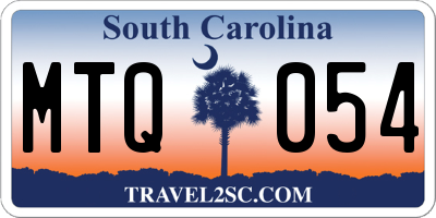SC license plate MTQ054