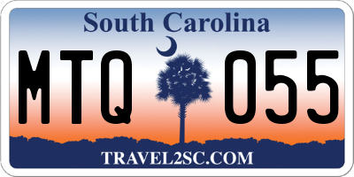 SC license plate MTQ055