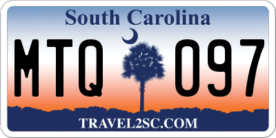 SC license plate MTQ097