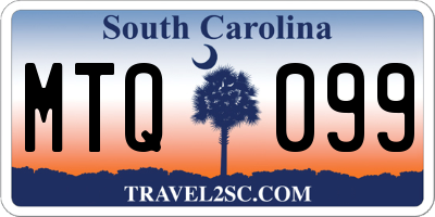SC license plate MTQ099