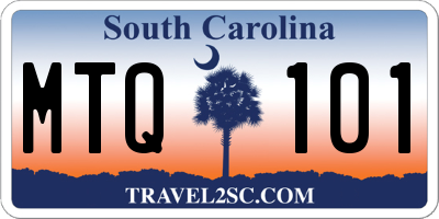 SC license plate MTQ101
