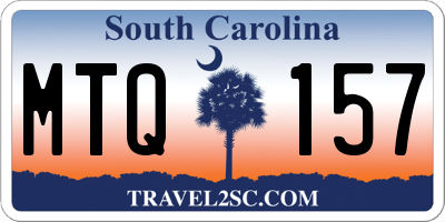 SC license plate MTQ157