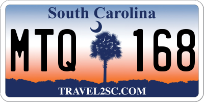 SC license plate MTQ168