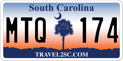 SC license plate MTQ174