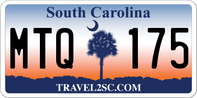 SC license plate MTQ175