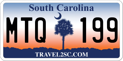 SC license plate MTQ199