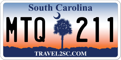 SC license plate MTQ211