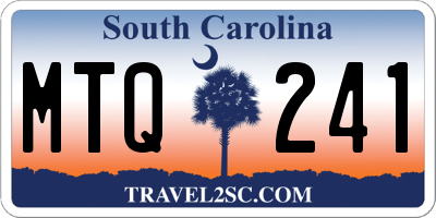 SC license plate MTQ241