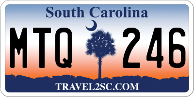 SC license plate MTQ246