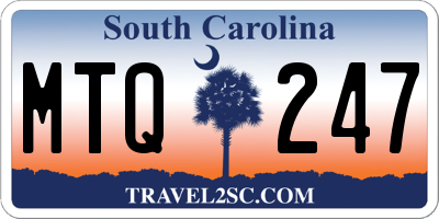SC license plate MTQ247