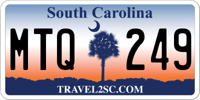 SC license plate MTQ249