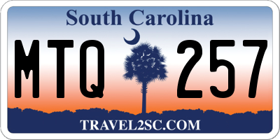SC license plate MTQ257