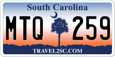 SC license plate MTQ259