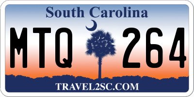SC license plate MTQ264