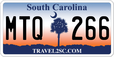SC license plate MTQ266