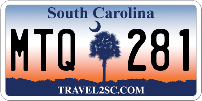 SC license plate MTQ281