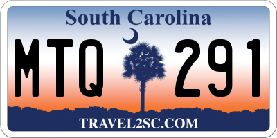 SC license plate MTQ291