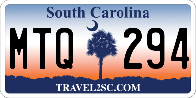 SC license plate MTQ294
