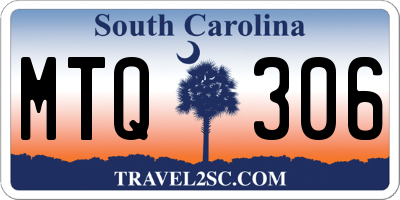 SC license plate MTQ306
