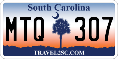 SC license plate MTQ307