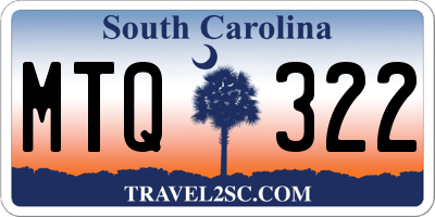 SC license plate MTQ322