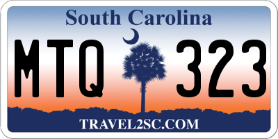 SC license plate MTQ323
