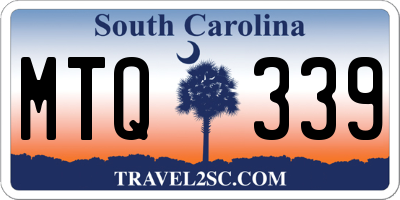 SC license plate MTQ339