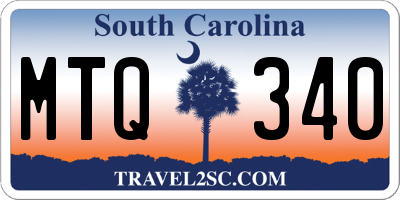 SC license plate MTQ340