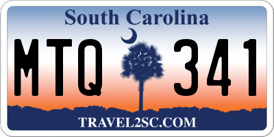 SC license plate MTQ341